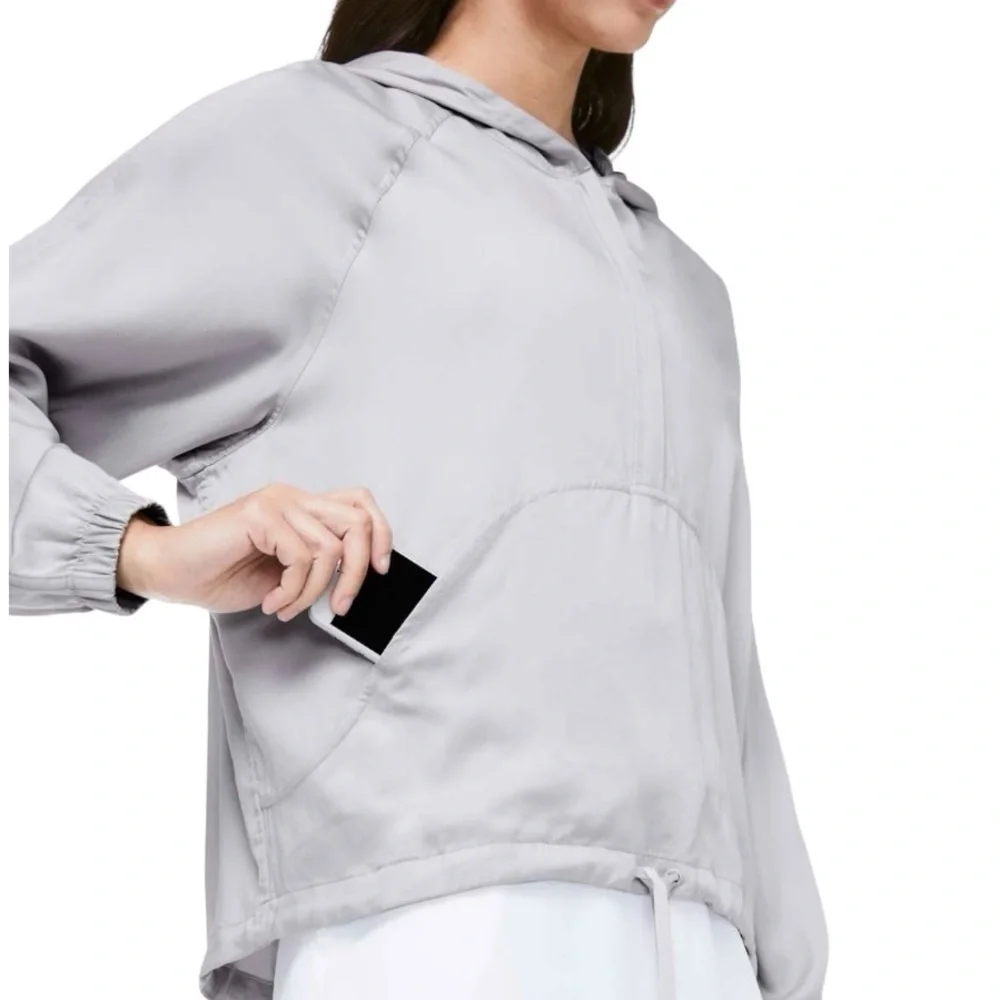Lululemon City Stroll Stargaze Lavender Lightweight Tencel CasualHoodie Womens 6